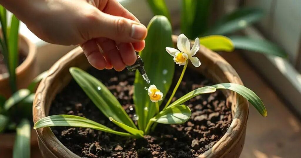 como regar orquídeas