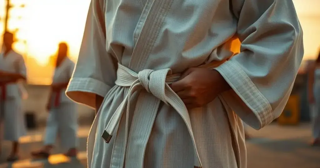como amarrar a faixa do kimono de judô