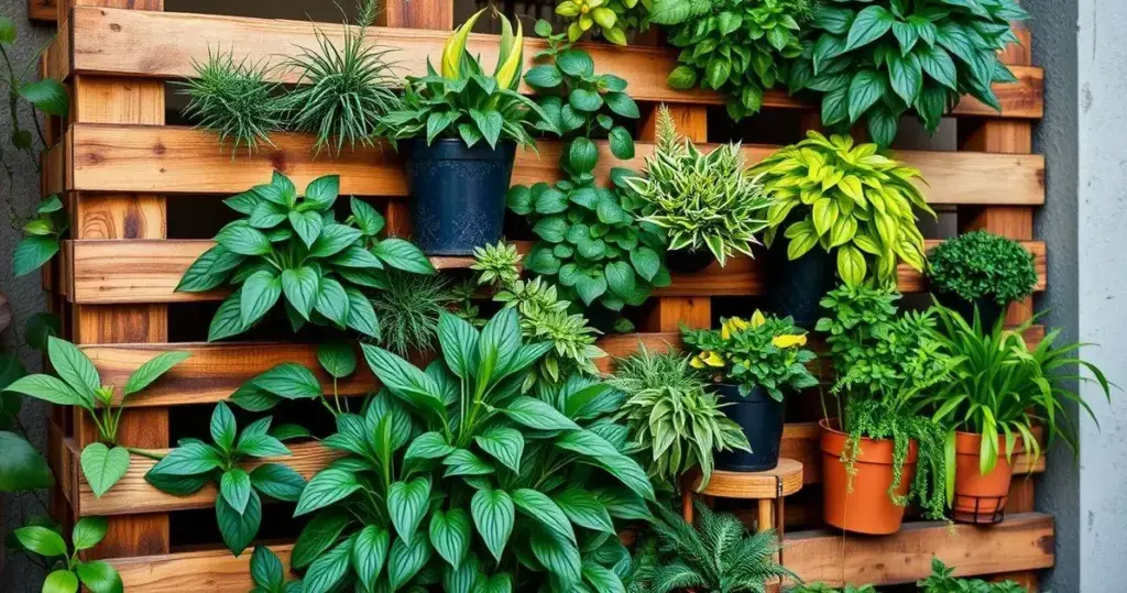 jardim vertical com pallet