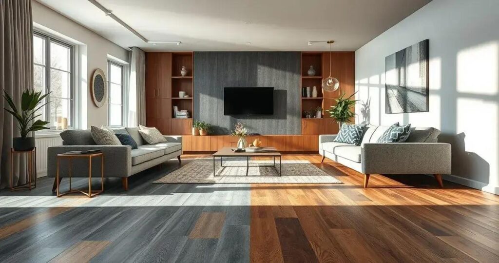piso vinílico ou laminado